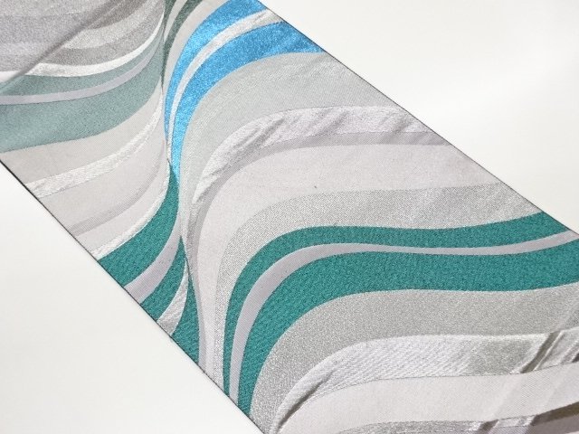 JAPANESE KIMONO / FUKURO OBI / WOVEN WAVE 